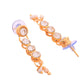 VOJ Gold Polished Artifical Beads And Stone Studded Necklace And Earrings Set - Swadesiicart