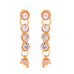 VOJ Gold Polished Artifical Beads And Stone Studded Necklace And Earrings Set - Swadesiicart