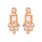 VOJ Gold Polished Stone Studded Necklace Set With Maang Tikka - Swadesiicart