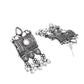 VOJ Oxidized Silver-Plated Stone-Studded Beaded Long Jewellery Set - Swadesiicart