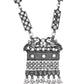 VOJ Oxidized Silver-Plated Stone-Studded Beaded Long Jewellery Set - Swadesiicart