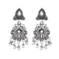 VOJ Oxidized Silver-Plated Artificial Beaded Long Jewellery Set - Swadesiicart