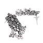 VOJ Oxidized Silver-Plated Artificial Stone And Beaded Long Jewellery Set - Swadesiicart