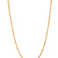 VOJ Men Gold Polished Textured Link Chain - Swadesiicart
