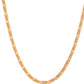 VOJ Men Gold Polished Textured Link Chain - Swadesiicart