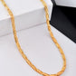 VOJ Men Gold Polished Textured Link Chain - Swadesiicart