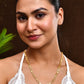 VOJ Gold Polished Geometric Shaped Stainless Steel Chain For Women - Swadesiicart