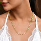 VOJ Gold Polished Geometric Shaped Stainless Steel Chain For Women - Swadesiicart