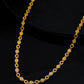 VOJ Gold Polished Geometric Shaped Stainless Steel Chain For Women - Swadesiicart