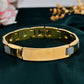 VOJ Men's Dual Toned Grid Bracelet - Swadesiicart