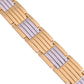 VOJ Men Silver & Gold-Toned Link Bio Energy Bracelet - Swadesiicart