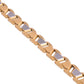 VOJ Stainless Steel Men's Gold Polished Link Bracelet - Swadesiicart