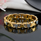 VOJ Stainless Steel Men's Gold Polished Link Bracelet - Swadesiicart
