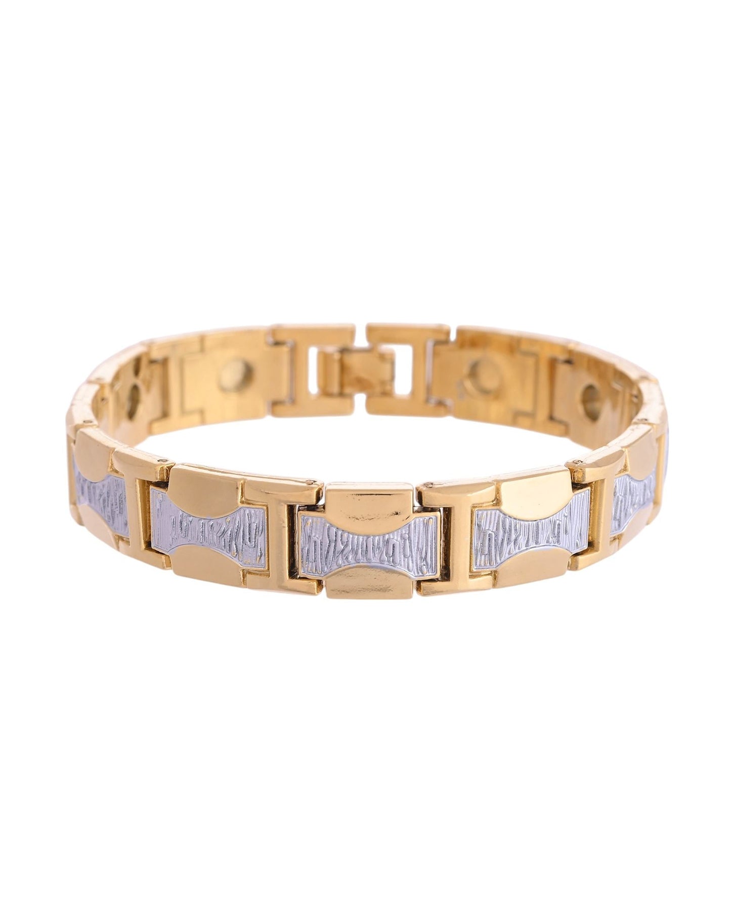 VOJ Double Toned Magnetic Bracelets For Men - Swadesiicart