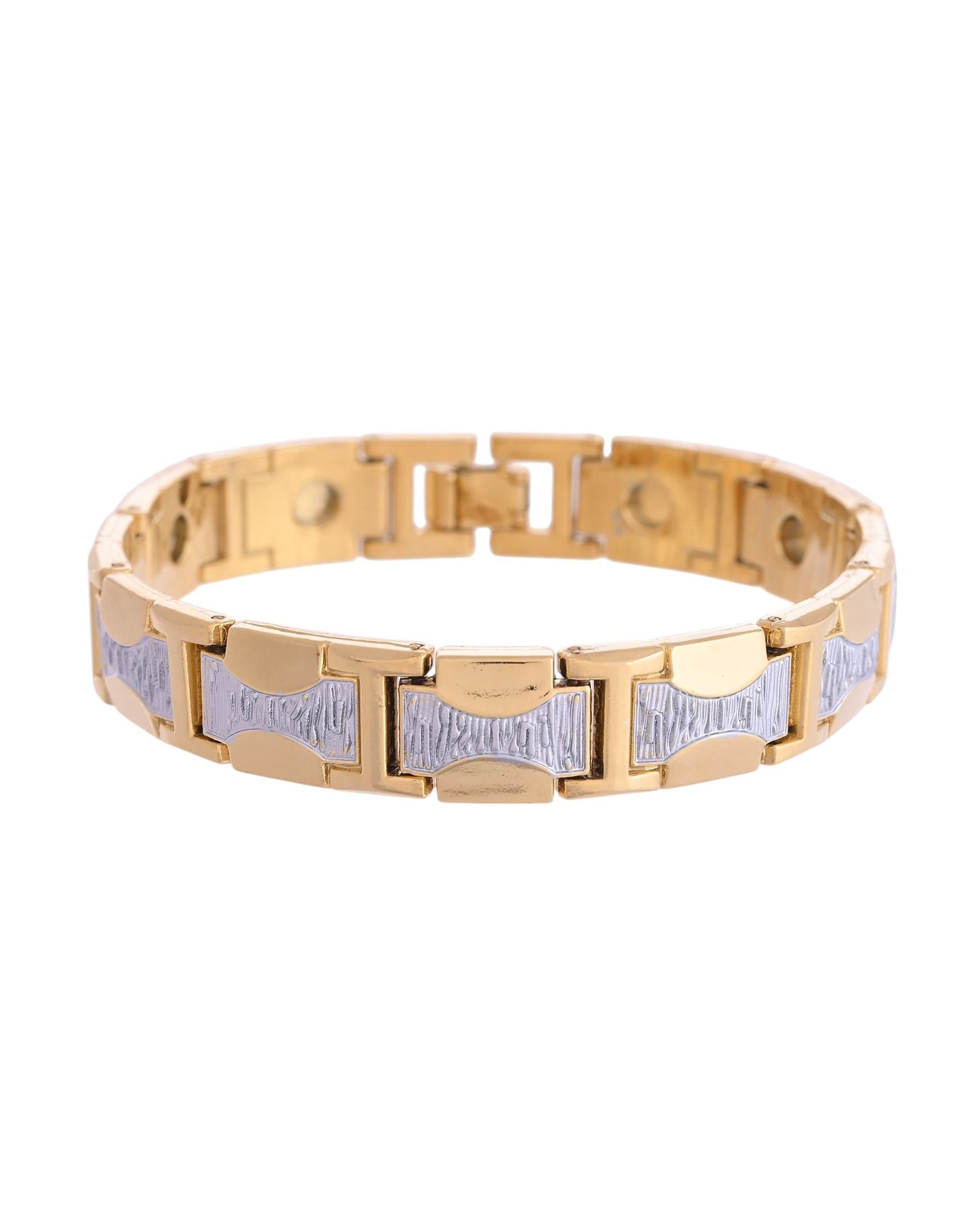 VOJ Double Toned Magnetic Bracelets For Men - Swadesiicart