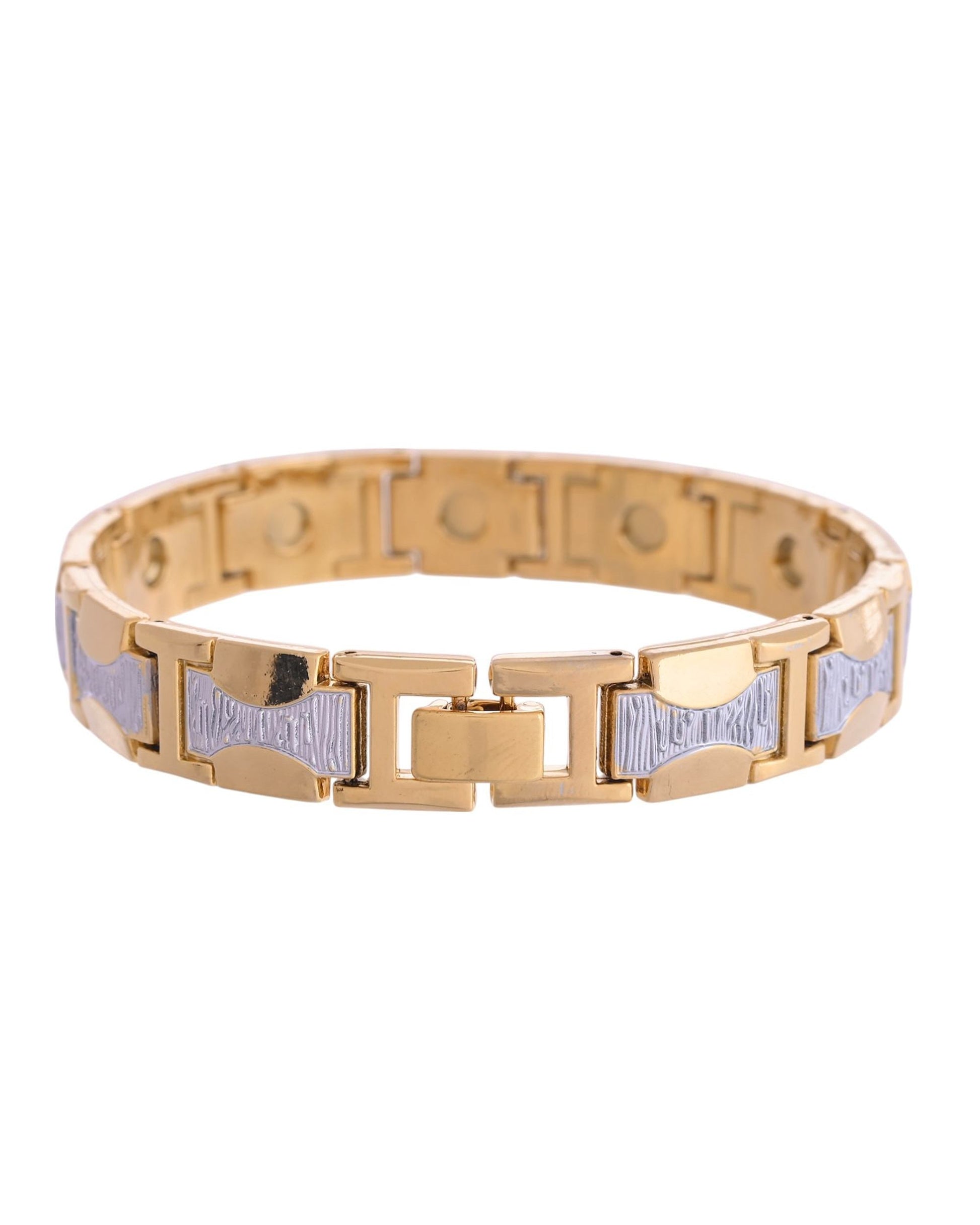 VOJ Double Toned Magnetic Bracelets For Men - Swadesiicart