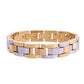 VOJ Magnetic Gold Stainless Steel Dual Color Bracelet For Men - Swadesiicart