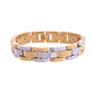 VOJ Magnetic Gold Stainless Steel Dual Color Bracelet For Men - Swadesiicart