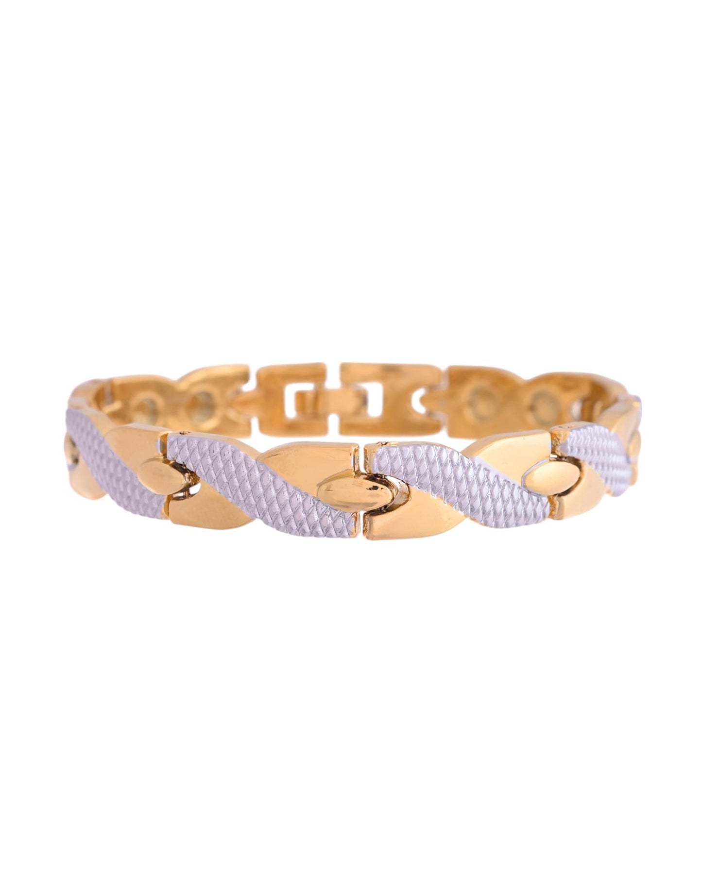 VOJ Double Ton Titanium Energy Health Bracelets For Men - Swadesiicart