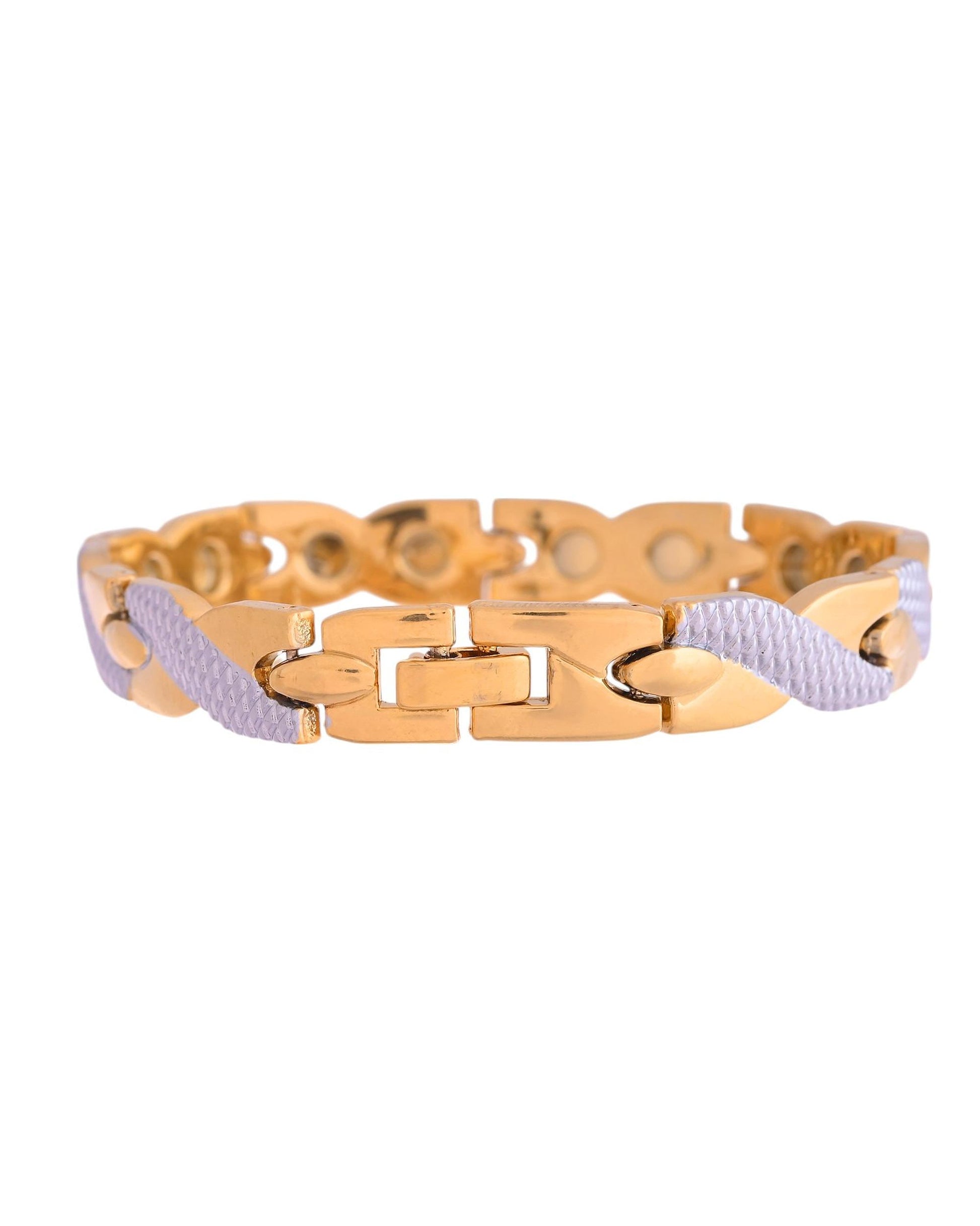 VOJ Double Ton Titanium Energy Health Bracelets For Men - Swadesiicart