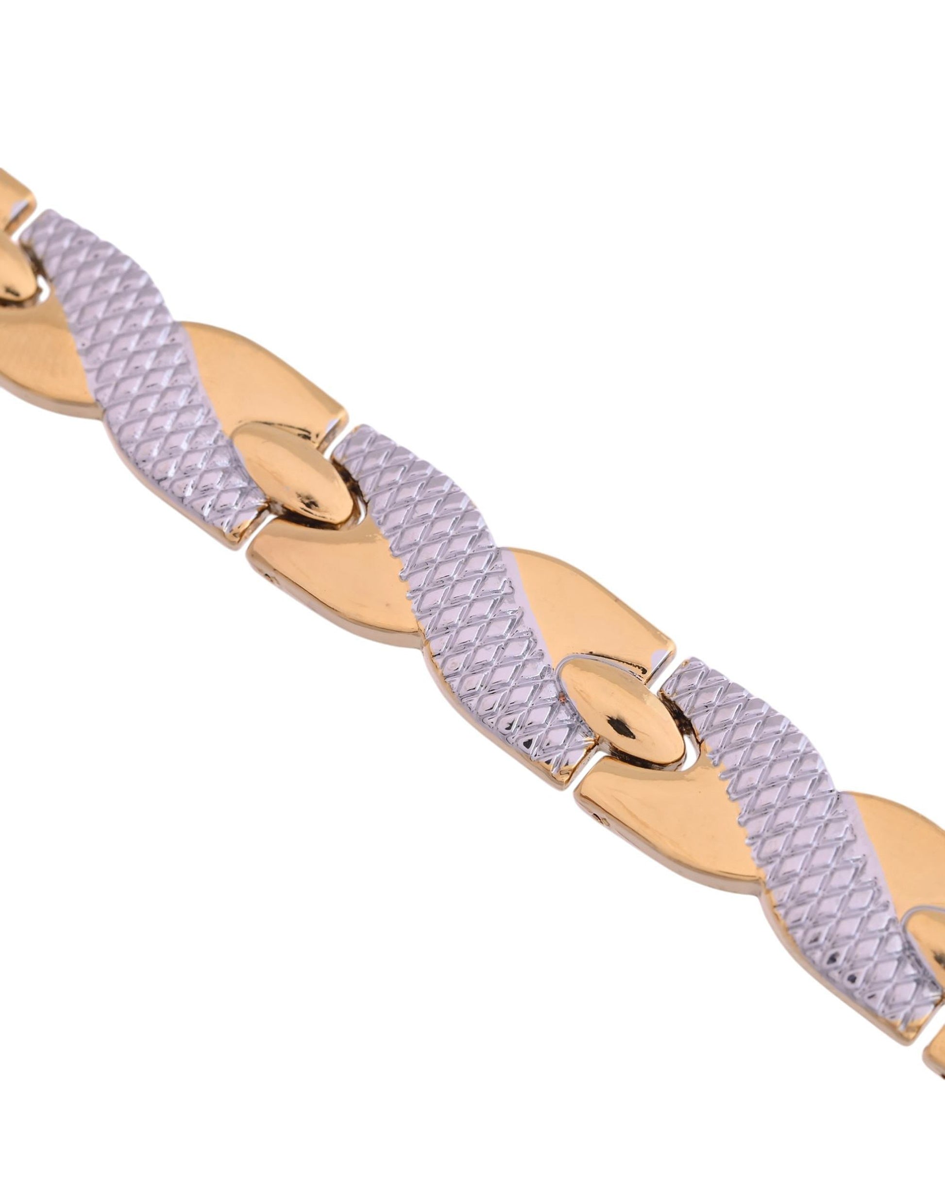 VOJ Double Ton Titanium Energy Health Bracelets For Men - Swadesiicart