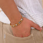 VOJ Dual Plated Men's Loose Bracelet - Swadesiicart