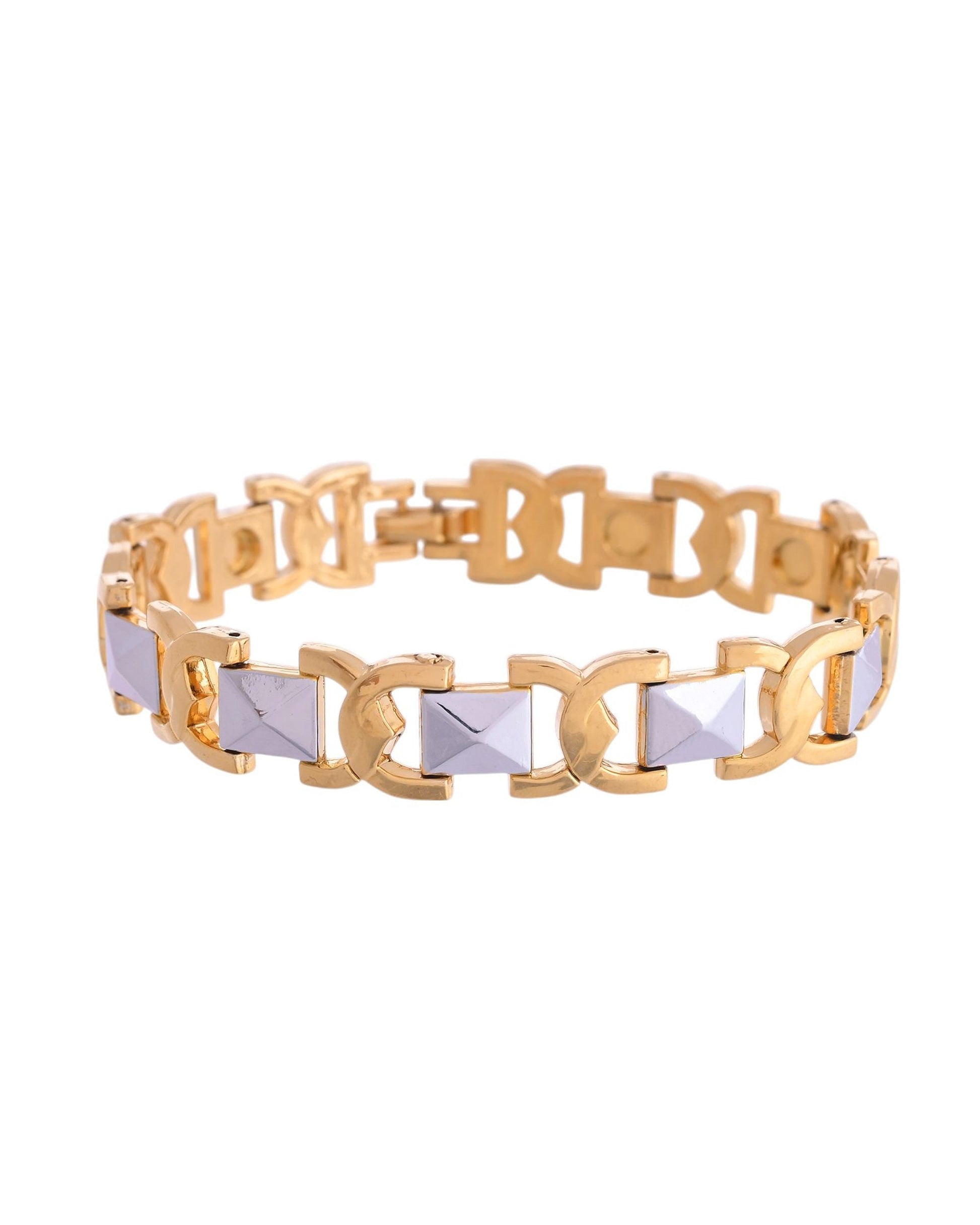 VOJ Dual Plated Men's Loose Bracelet - Swadesiicart