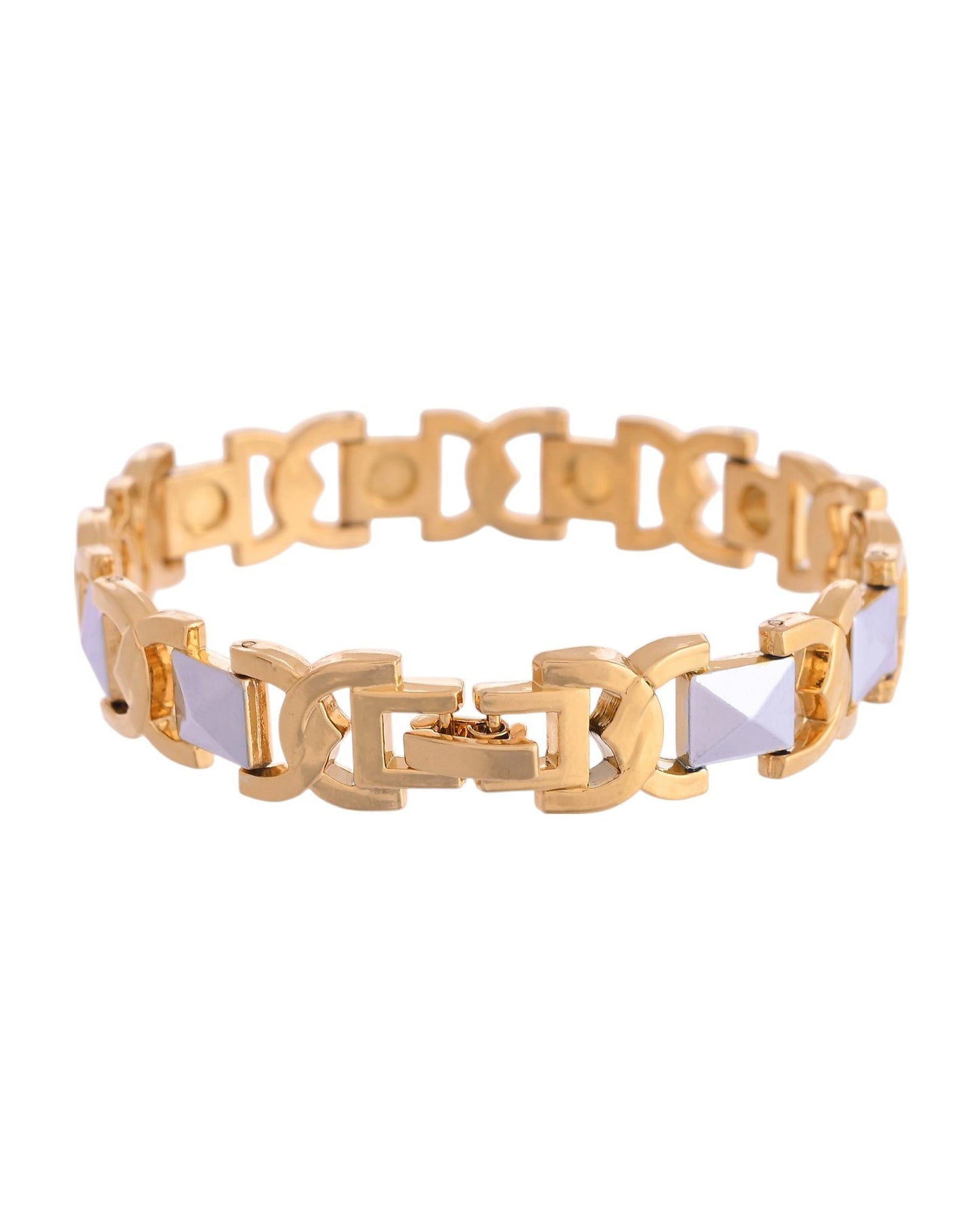 VOJ Dual Plated Men's Loose Bracelet - Swadesiicart