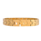 VOJ Gold Polished Textured Men's Bracelet - Swadesiicart