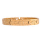 VOJ Gold Polished Textured Men's Bracelet - Swadesiicart