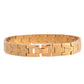 VOJ Textured Gold Polished Men's Bracelet - Swadesiicart
