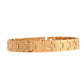 VOJ Stainless Steel Men's Gold Polished Textured Bracelet - Swadesiicart
