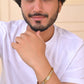 VOJ Dual Plated Textured Men’s Bracelet - Swadesiicart