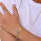 VOJ Dual Plated Textured Men’s Bracelet - Swadesiicart