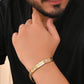 VOJ Textured Double Toned Men's Bracelet - Swadesiicart