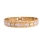 VOJ Textured Double Toned Men's Bracelet - Swadesiicart