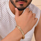 VOJ Stainless Steel Adjustable Titanium Magnetic Bracelets For Men - Swadesiicart