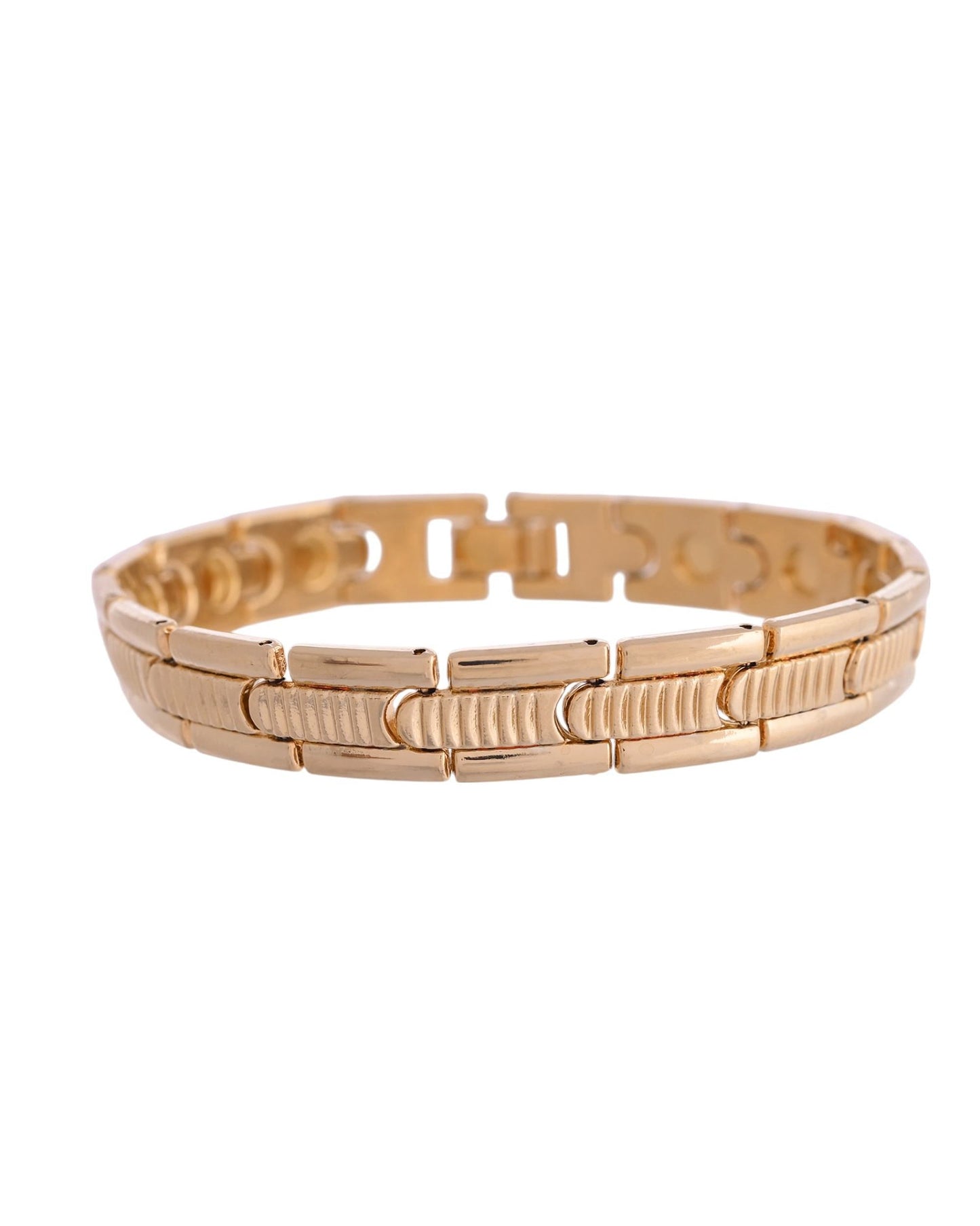 VOJ Stainless Steel Adjustable Titanium Magnetic Bracelets For Men - Swadesiicart