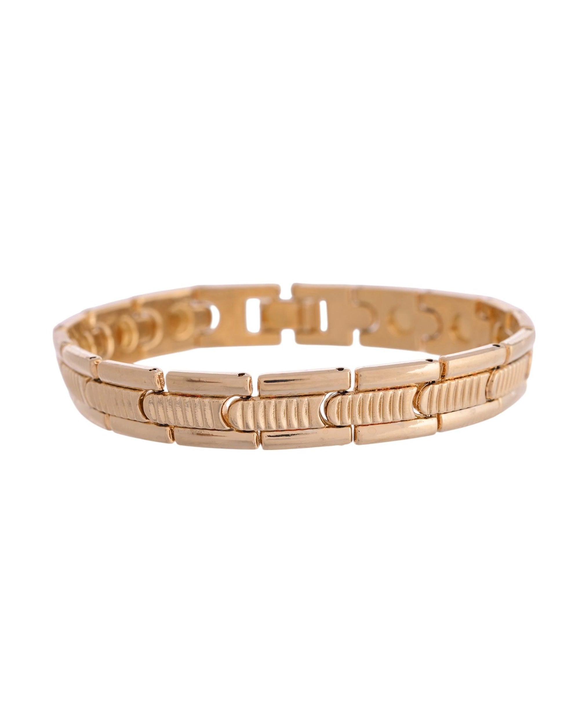 VOJ Stainless Steel Adjustable Titanium Magnetic Bracelets For Men - Swadesiicart