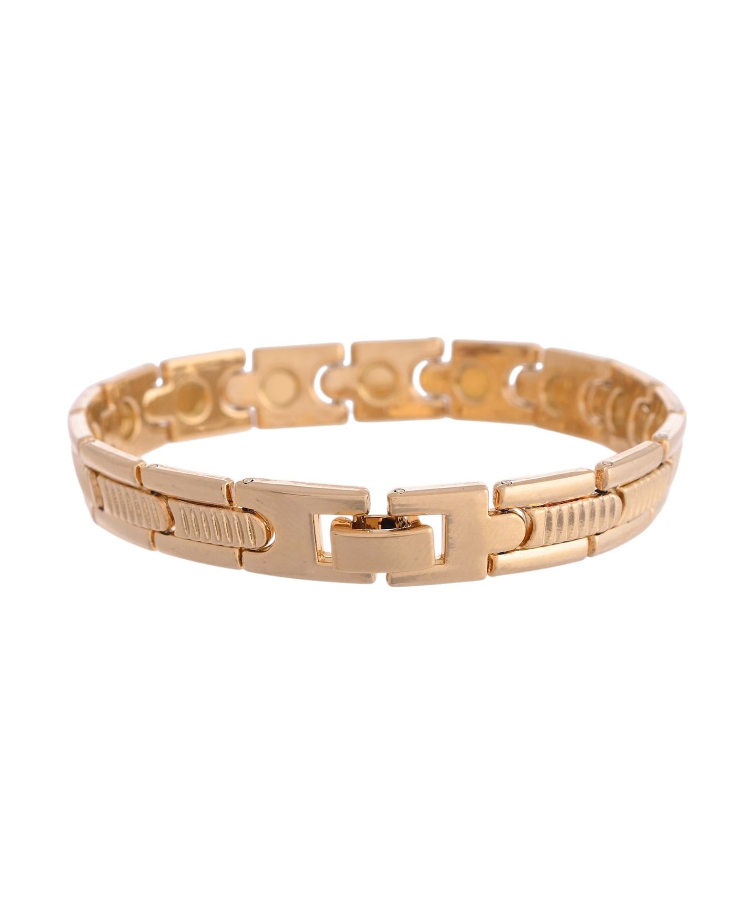 VOJ Stainless Steel Adjustable Titanium Magnetic Bracelets For Men - Swadesiicart