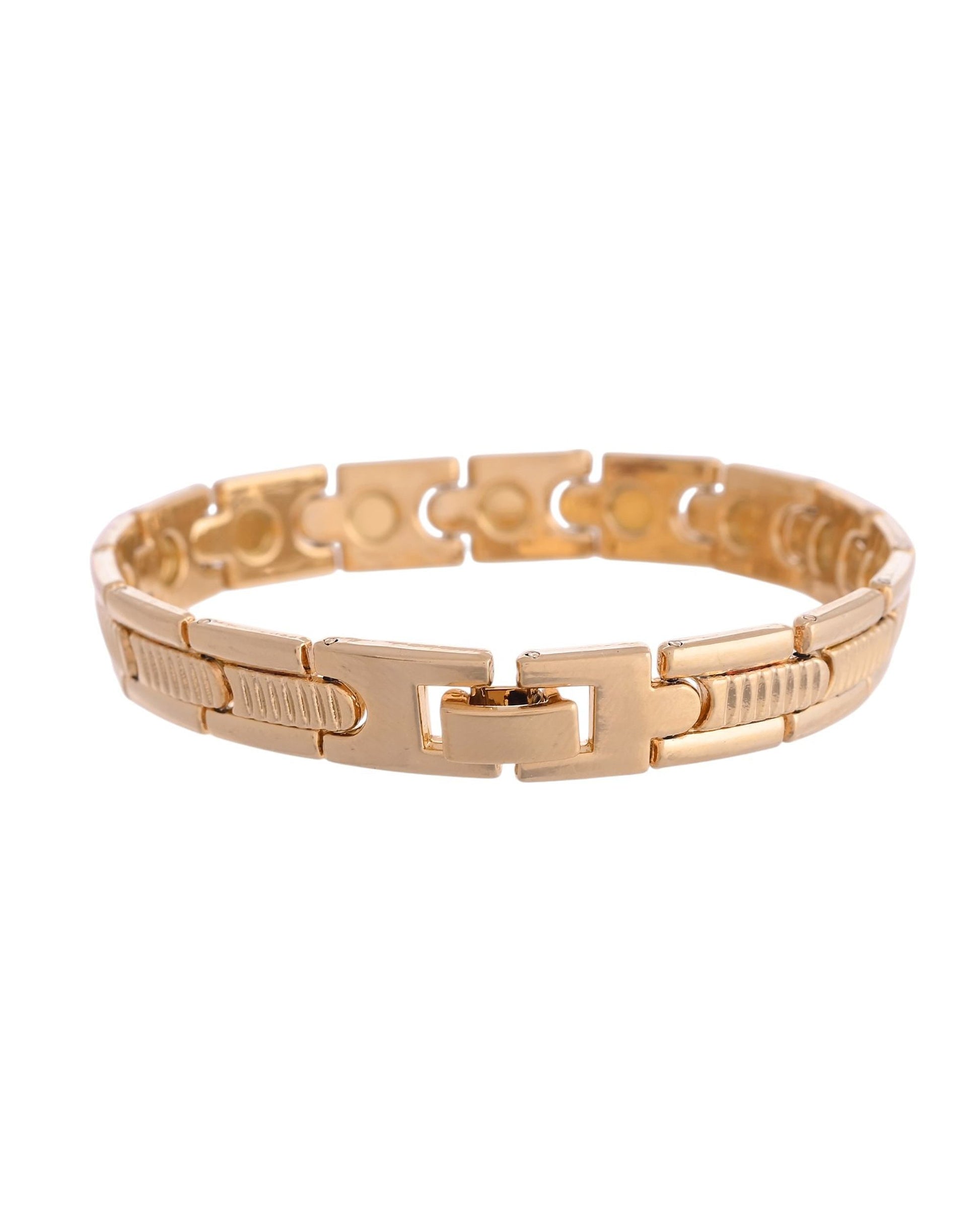 VOJ Stainless Steel Adjustable Titanium Magnetic Bracelets For Men - Swadesiicart