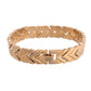 VOJ Gold Toned Magnetic Therapy Bracelet for Men - Swadesiicart