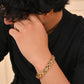 VOJ Golden Link Tungsten Magnetic Bracelet for Men - Swadesiicart