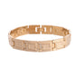 VOJ Men's Gold Polished Stainless Steel Link Bracelet - Swadesiicart