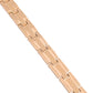 VOJ Men Gold-Toned Stainless Steel Grid Pattern Chain Bracelet - Swadesiicart