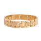 VOJ Men's Gold-Toned Textured Tungsten Steel Magnetic Bracelet - Swadesiicart