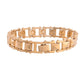 VOJ Geometric Design Gold Polished Bracelet - Swadesiicart