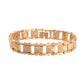 VOJ Geometric Design Gold Polished Bracelet - Swadesiicart