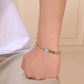 VOJ Men's Elegant Two-Tone Gold & Silver Link Bracelet - Swadesiicart
