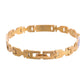 VOJ Men's Elegant Two-Tone Gold & Silver Link Bracelet - Swadesiicart